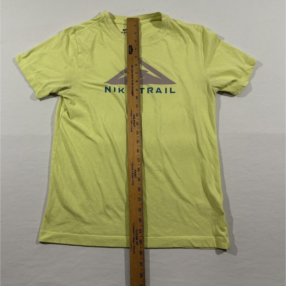 Nike Mens Trail Dri-FIT Crew Short Sleeve T-Shirt Light Lemon Twist Tee Sz S - Picture 5 of 10
